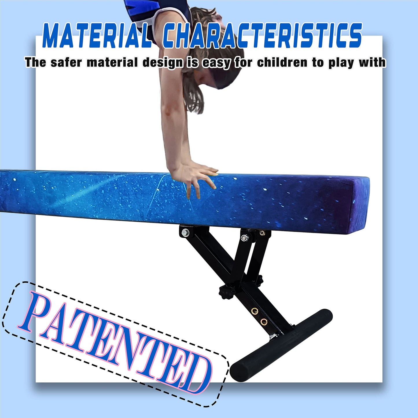 Seliyoo Adjustable Balance Beam,8FT gymnasitcs Beam, Balance Beam for Kids Ages 3-20,high and Lower Floor Beam,Gym Equipment for All Skills Practice at Home