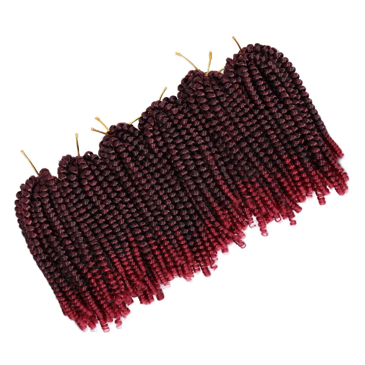 6 Packs Spring Twist Braiding Hair Spring Twists Bomb Twist Hair Synthetic Fiber Fluffy Twist Crochet Braids Low Temperature Twist Crochet Hair for Women Braiding Hair(8inch,T1B/BUG)