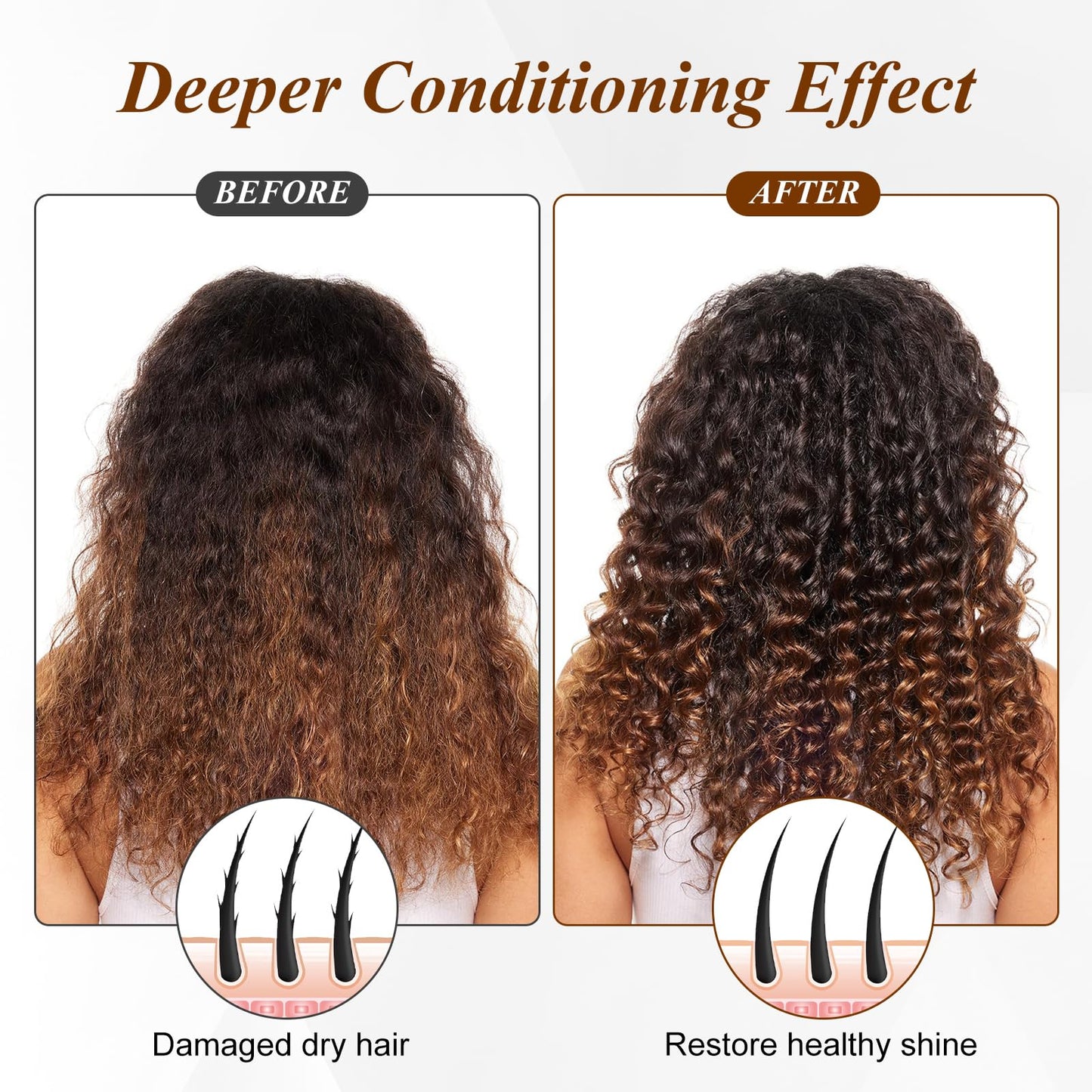 Heated Cap for Deep Conditioning: Upgraded Extra Large 10-Level Fast Heating 3 Time Settings Hair Steamer Cap for Natural Black Hair Portable Thermal Steam Cap for Home Hair Treatment - Black