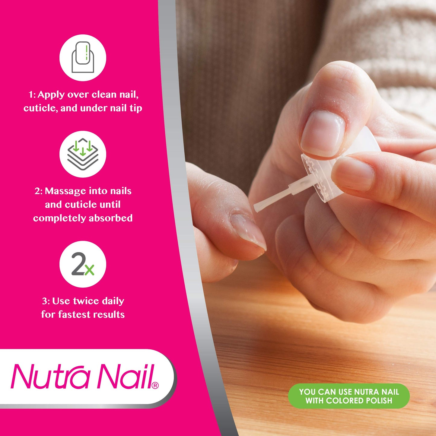 Nutra Nail 5 to 7 Day Growth Treatment & Invisible Flex Hardener
