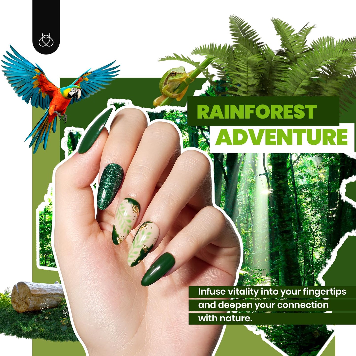 Beetles Spring Gel Nail Polish Set, 53pcs Gel Polish Kit, 36 Colors Green Red Orange Glitter Pastel Neon Cat Eye Uv Gel Polish, All Season Travel Diary Manicure Tools Gift for Women