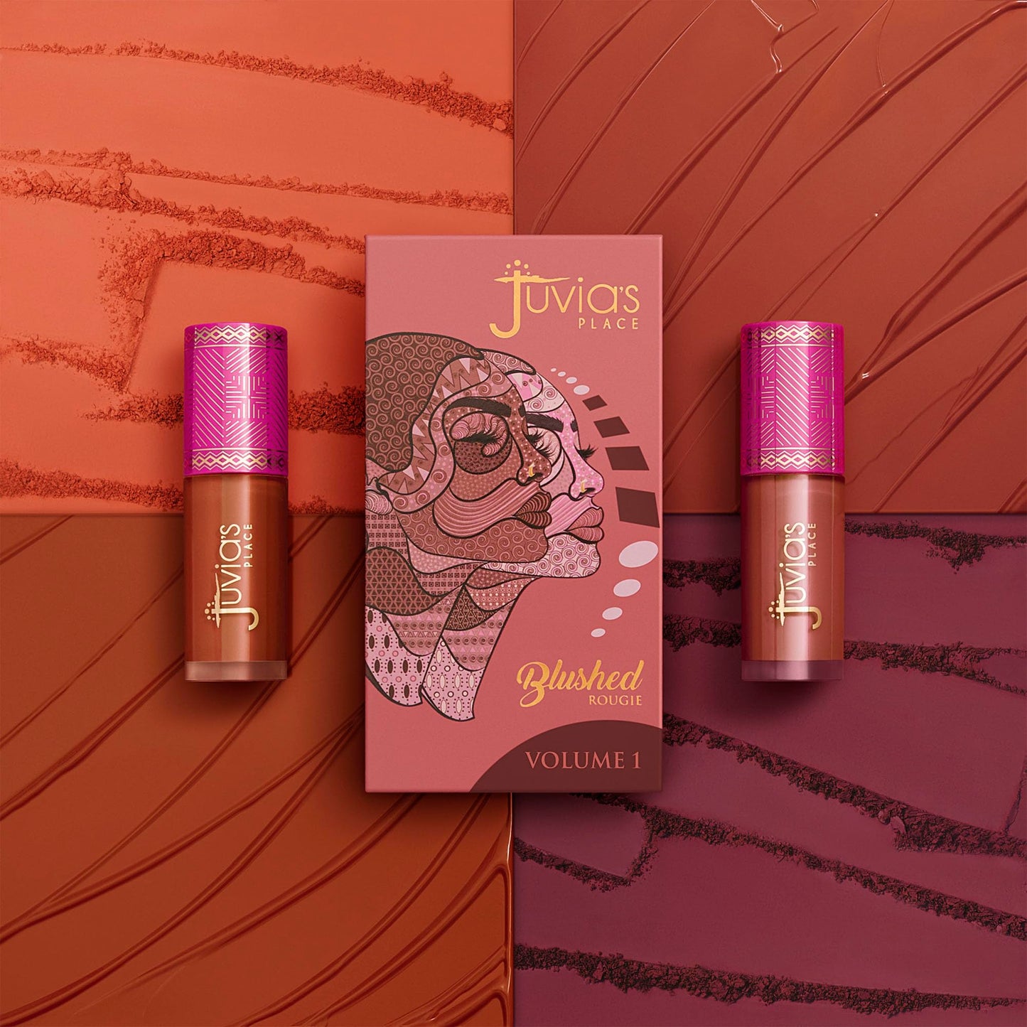 Juvia's Place Blushed Liquid Blush PerkyPoppy - Dewy Tint Cheeks Makeup Glow Pigment Effortless Beauty Long Lasting Cosmetics Soft Creamy Natural Buildable All Skin Color Light Flawless Finish Blend