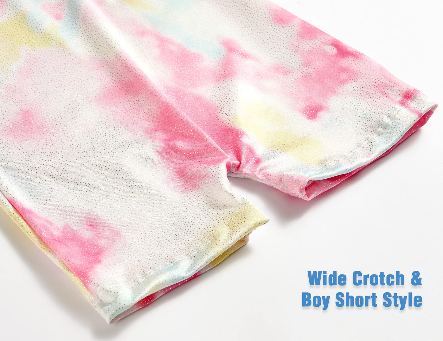 Gymnastics Leotards for Girls 7 8 Years Old Sparkly Tie Dye Sleeveless Kids Biketard Profession Cheer Tumbling Unitard