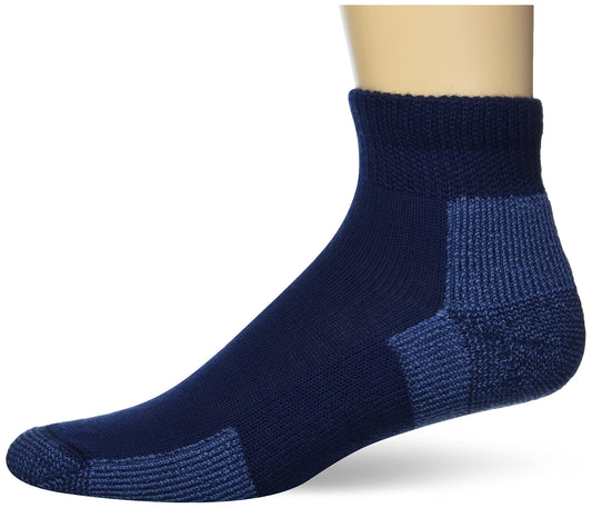 thorlos unisex adult Jmx Max Cushion Ankle Running Socks, Navy, Large US