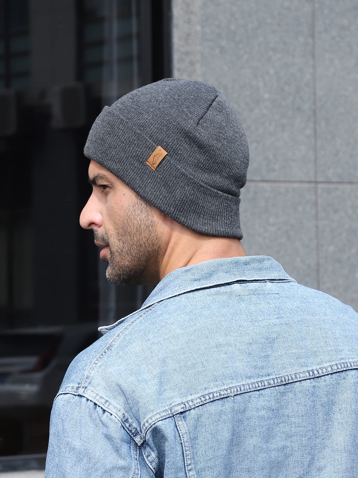 Rajputana 1 & 2 Packs Unisex Knit Winter Beanie Hats Cap Set for Men and Women