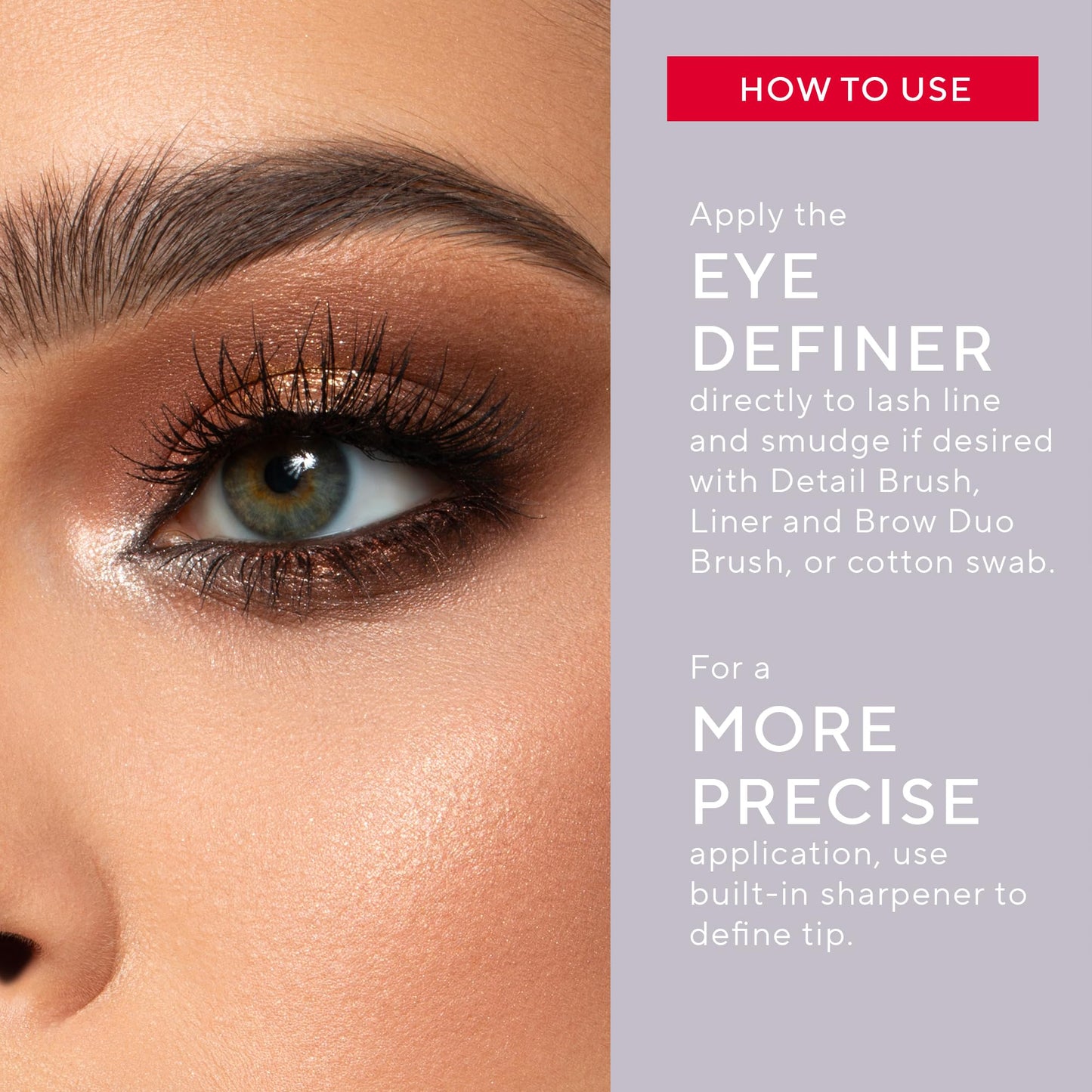 Mirabella Retractable Eye Definer Gel Eyeliner Pencil, Richly Pigmented Color Eyeliner Offers All-Day Wear for Precise and Sultry Looks with Hydrating Antioxidants Vitamin E and C, Midnight
