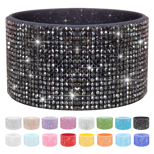 WORBSS Diamond Glitter Silicone Boot for Stanley Cup 40oz Tumbler & Simple Modern 30-40oz Trek Tumbler Accessories for 2.8-2.9 inch Trapezoidal Cylinder Base Water Bottles Bottom Anti-Slip Sleeve