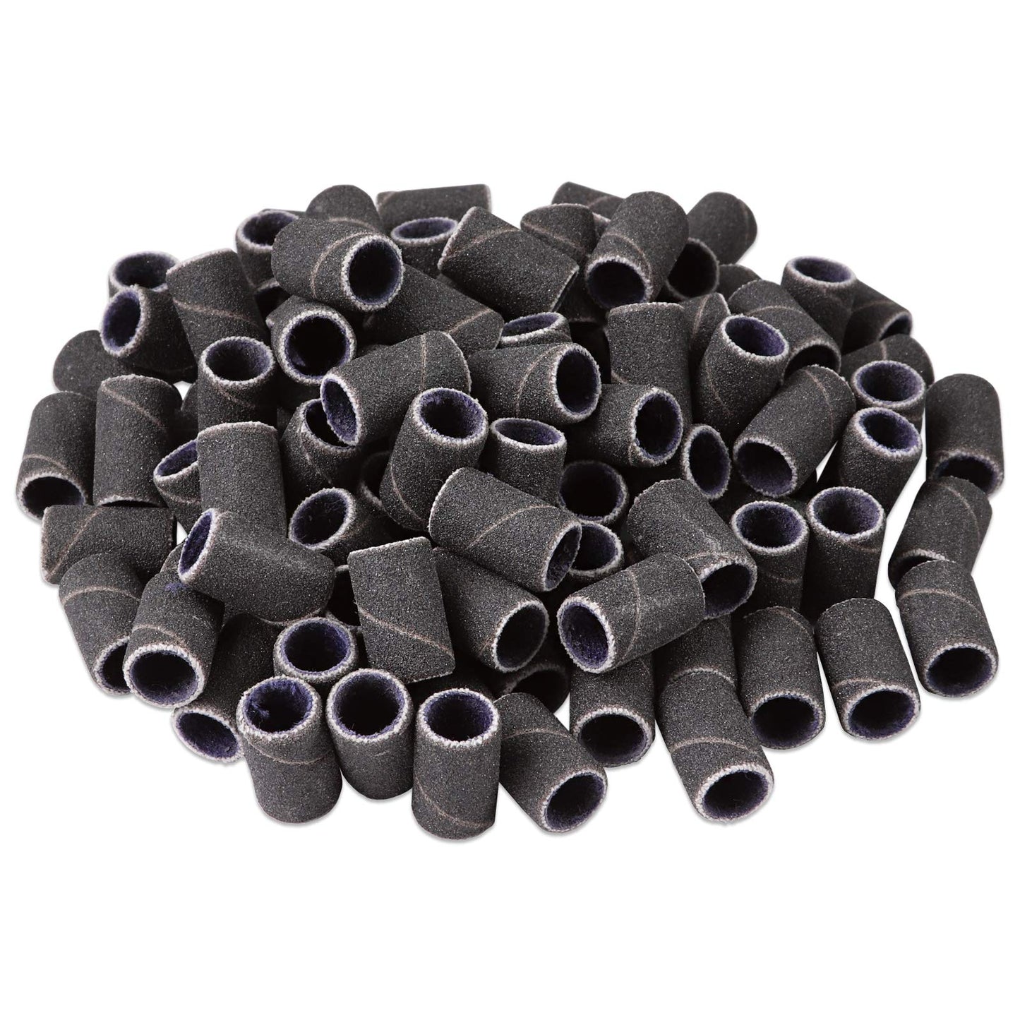 100 Pcs Large Black Nail Drill Bits Sanding Bands for Nail Drill 240 Coarse Grit – Nail File for Acrylic Nail Gel Manicures Pedicure