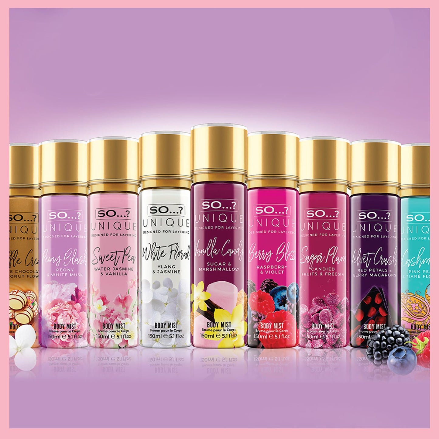 So…?...? Unique Rose Berry Body Mist - Floral, Fruity Body Spray for Women - Vegan Perfume for Women with Rose, Vanilla, Musk Notes - 5.1 oz