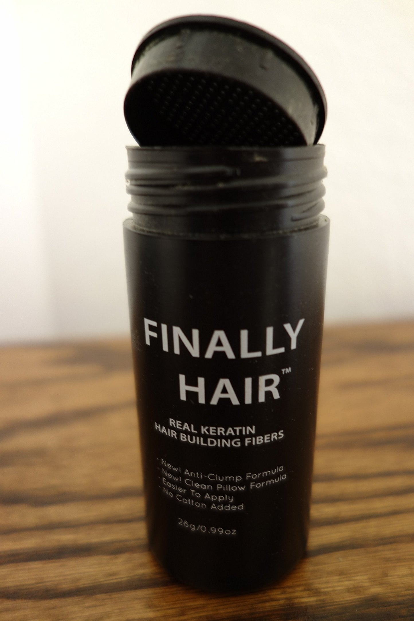 Hair Building Fibers Dark Grey/Gray Hair Loss Concealer Fiber 28 Gram .99oz Refillable Bottle by Finally Hair (Dark Grey/Gray)