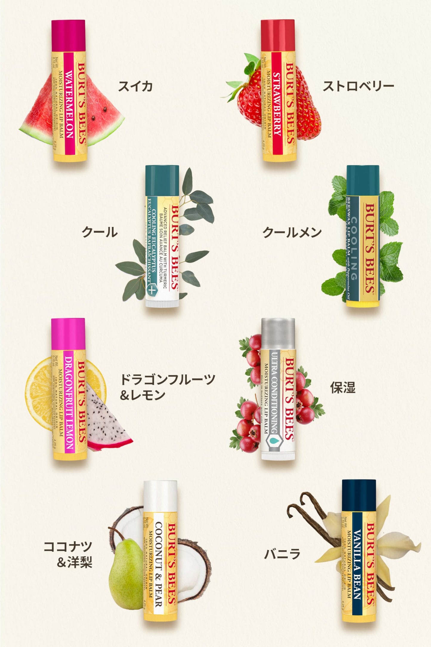 Burts Bees Sweet Mandarin Moisturizing Lip Balm Unisex 0.15 oz