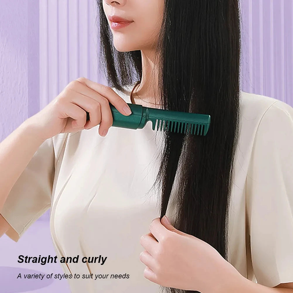 2-in-1 Wireless Hair Straightener