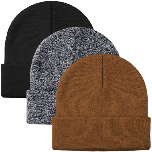 Glooarm Beanie for Men Women Knit Winter Hats Beanies Warm Slouchy Unisex Cuffed Beanies Skull Caps