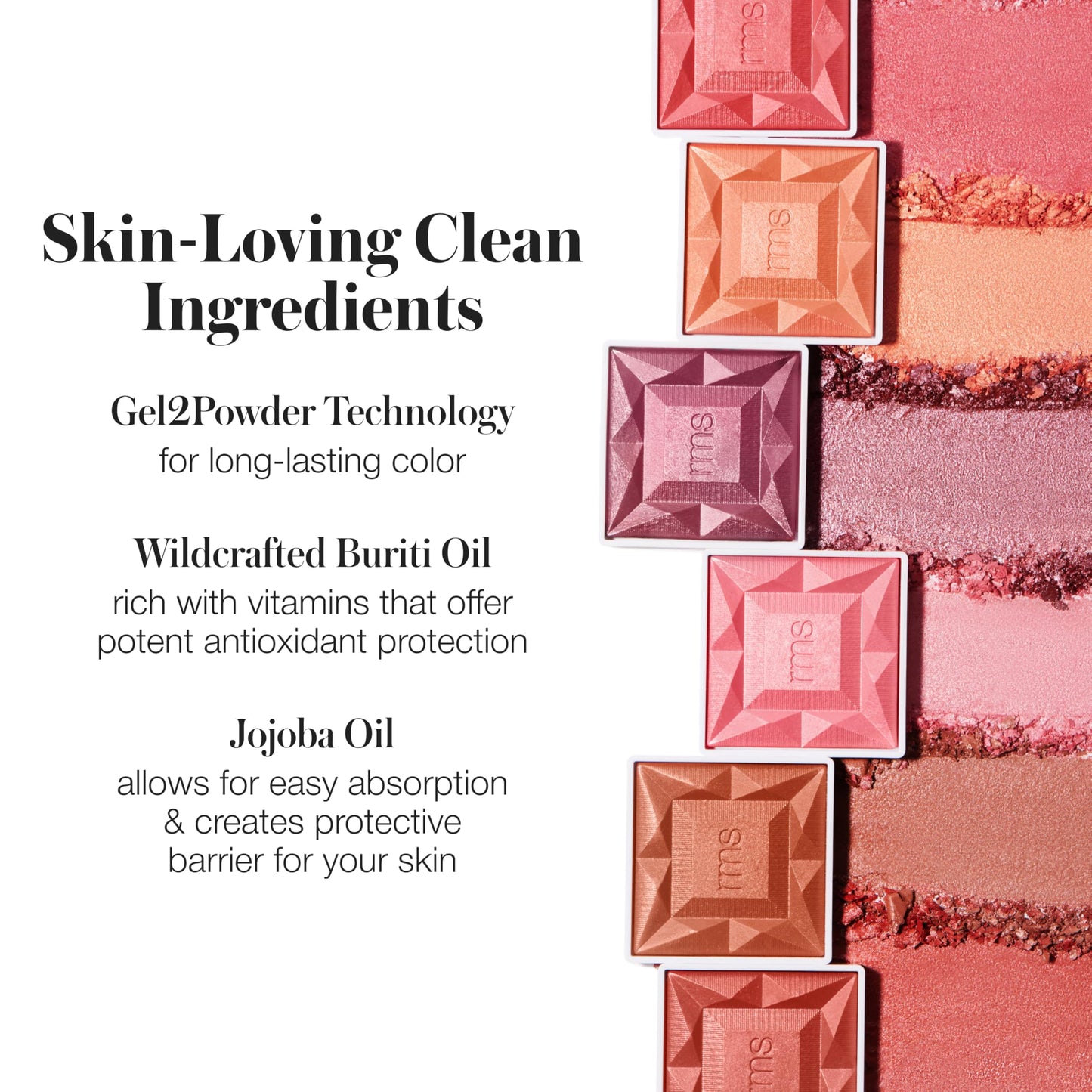 RMS Beauty ReDimension Hydra Powder Blush - Powder Gel Blush for Cheeks, Luminous Highlight, Cream Blush Powder, Glow Makeup Cheek Tint Highlighter