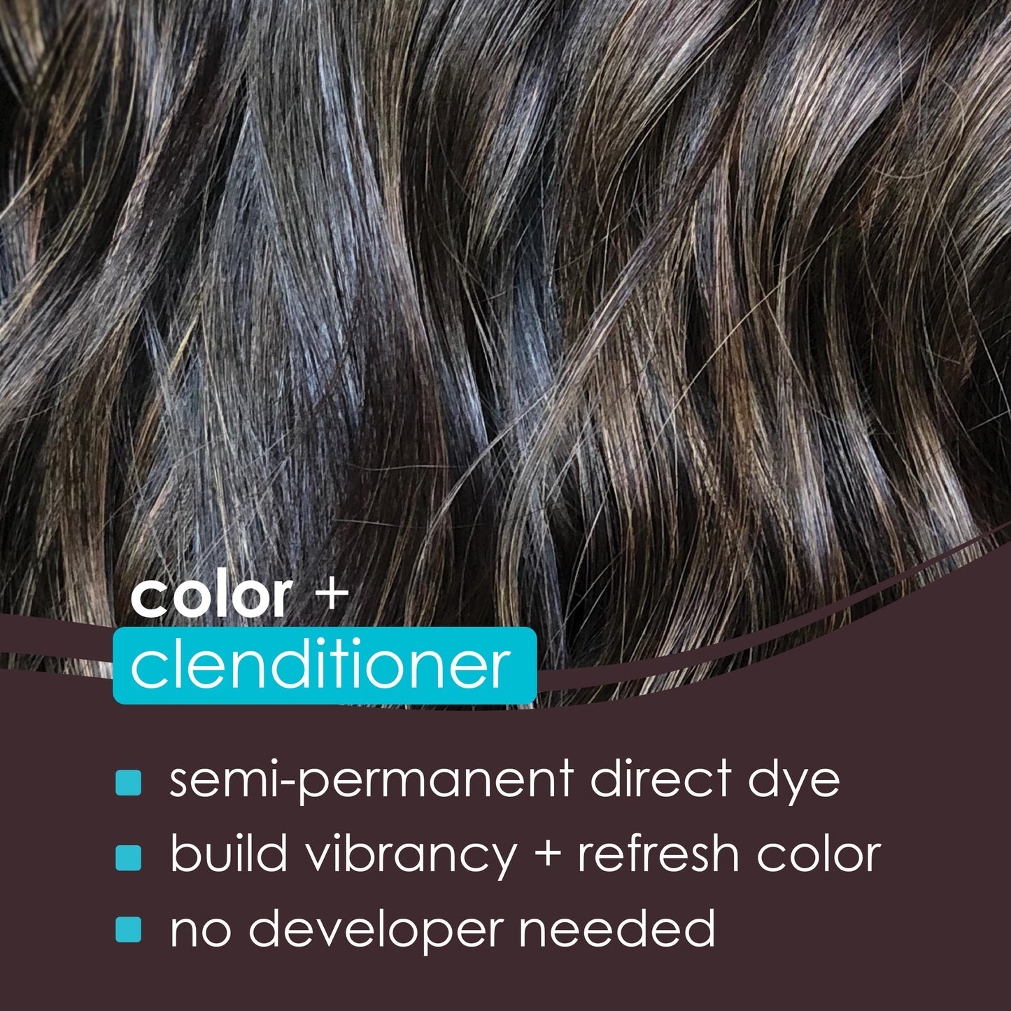 Keracolor Clenditioner ESPRESSO Hair Dye - Semi Permanent Hair Color Depositing Conditioner, Cruelty-free, 33.8 Fl Oz
