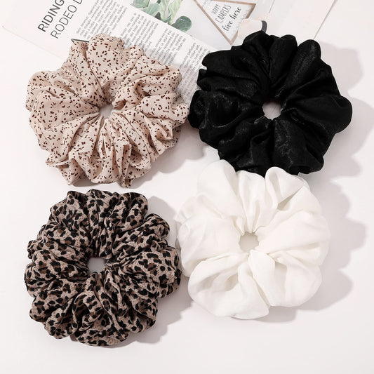 Scrunchies Hair Ties for Women Big Silk Satin Scrunchie Large Oversized Ligas Para el Cabello De Mujer Decorations Cute Jumbo Coth Ponytail Hair Scrunchy Giant Purple Hair Accessories Gift for Girls