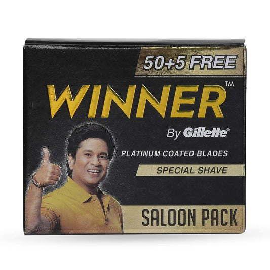 55 Gillette Winner Platinum Double Edge Razor Blades