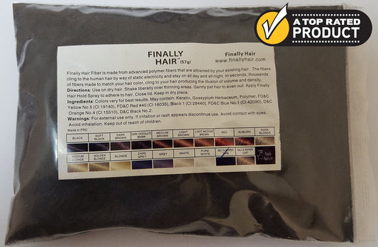 Hair Building Fibers 57 Grams. Highest Grade Refill That You Can Use for Your Bottles From Competitors Like Toppik?, Xfusion?, Miracle Hair? (Medium Salt & Pepper) Dark chocolate Brown w/highlights