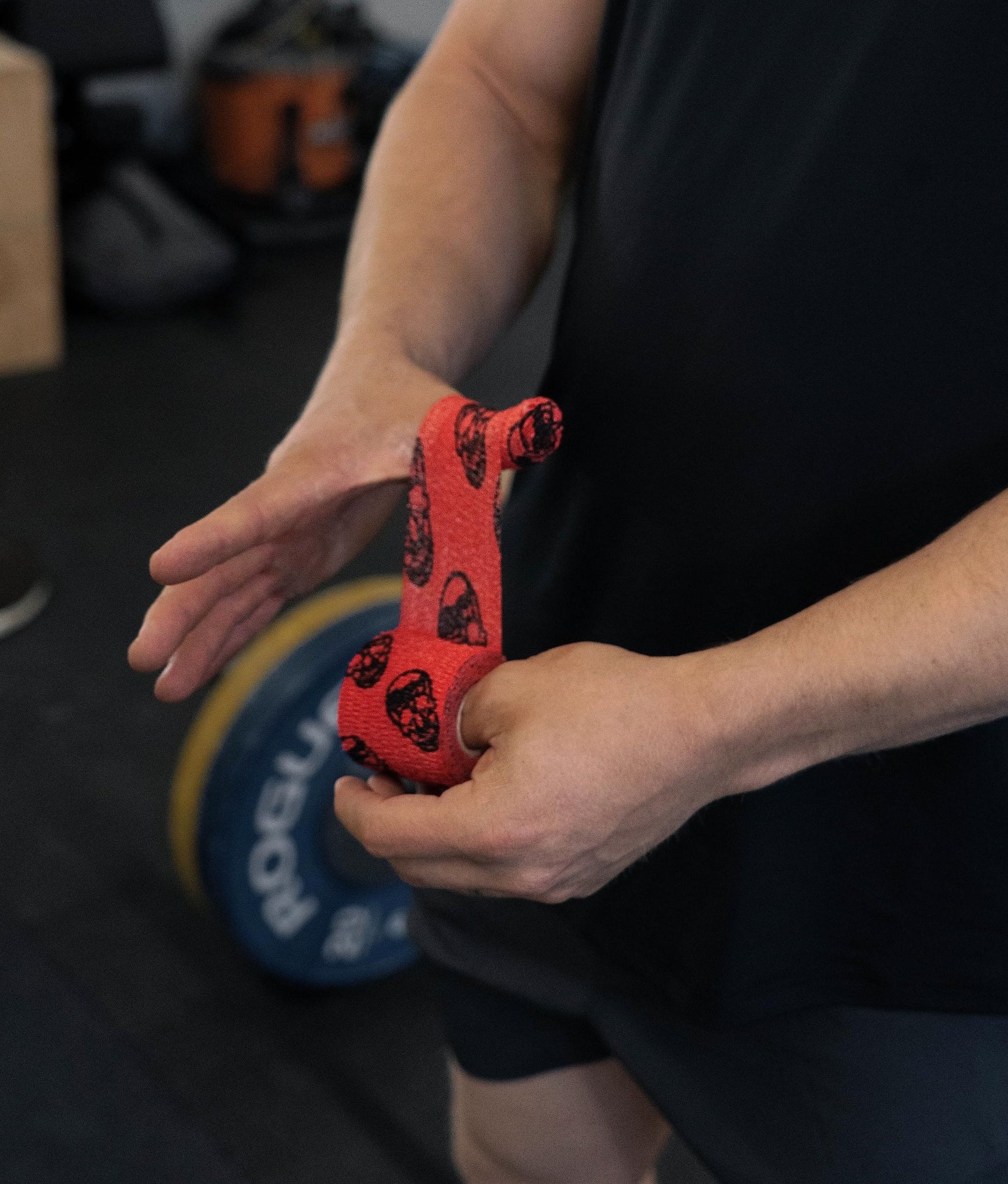 Gymreapers Hook Grip Weightlifting Tape (3 Pack) Premium Adhesive Thumb Skull Tape for Finger Protection, Powerlifting, Exercise & Cross Training - Athletic Sweat Proof Tape