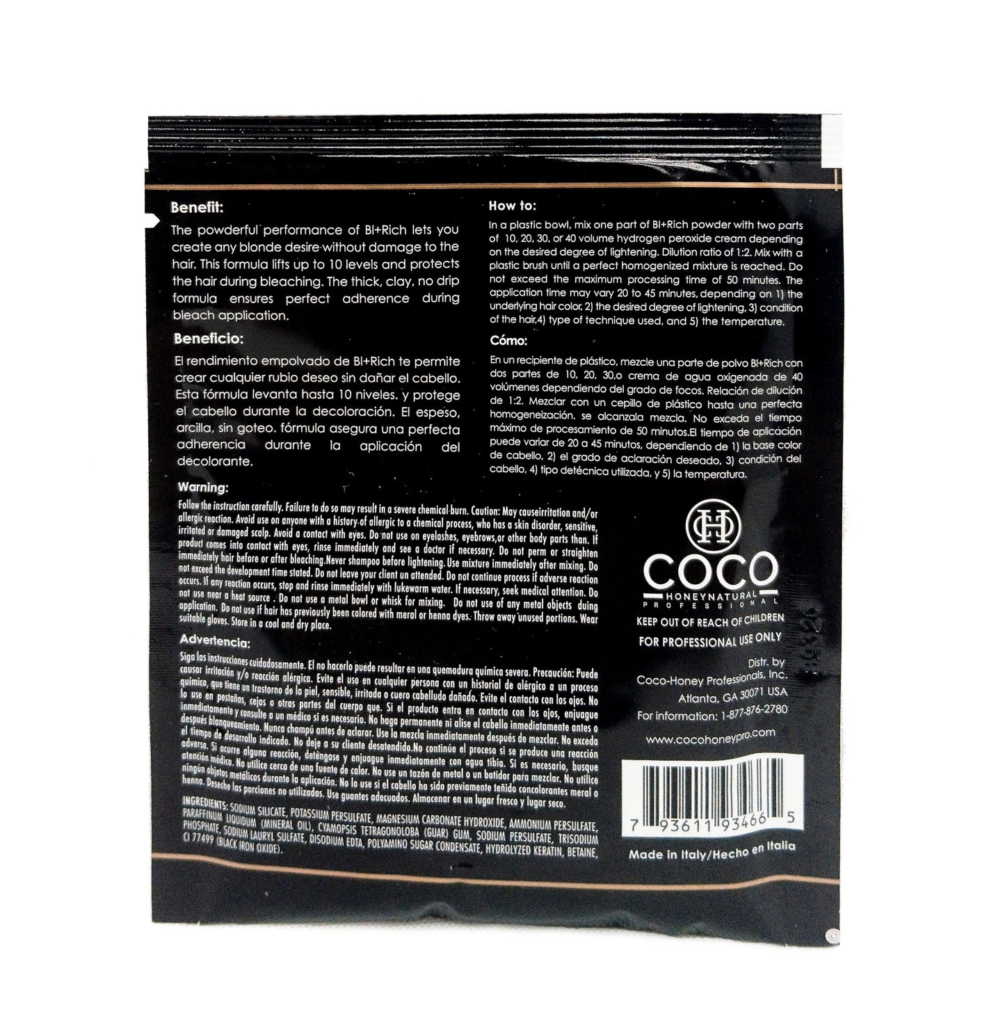 Hair Bleaching Powder for Dark Hair Lightening Blonde Hair Salon Quality Safe at Home (Charcoal 1.05 oz (pack of 1))