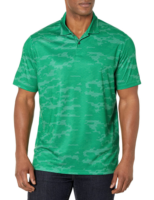 Oakley mens Oakley Reduct Polo Shirt, Geometric Print Green, X-Small US