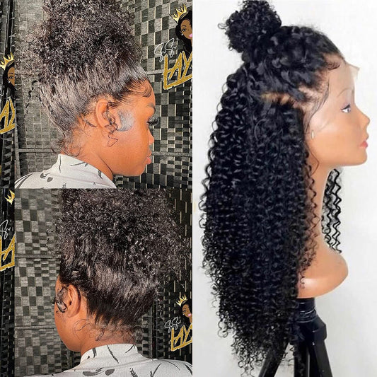 13x6 Lace Frontal Wigs for Black Women Pre Plucked Lace Wig Glueless Brazilian Remy Human Hair Wigs with Baby Hair (16 inch, 150% Density Lace Front Wig)