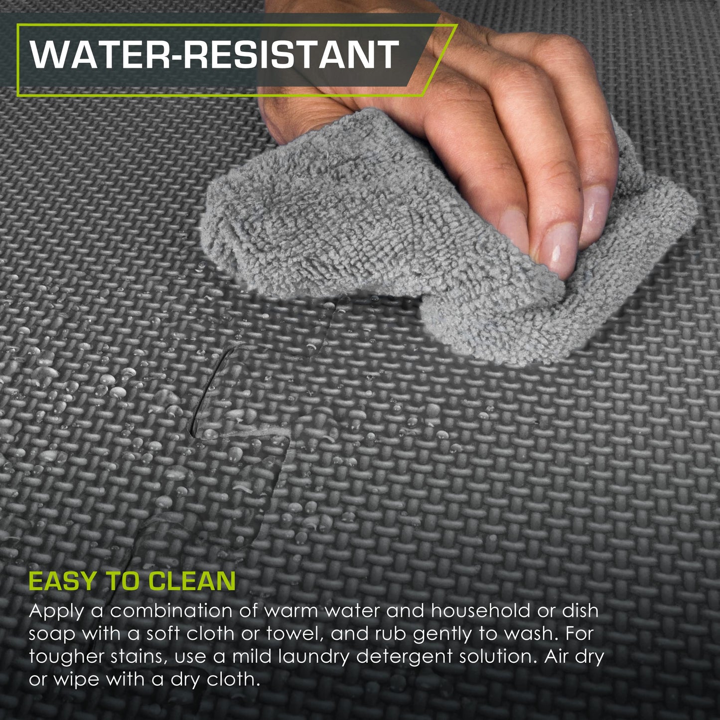 ProsourceFit Extra Thick Puzzle Exercise Mat 3/4", EVA Foam Interlocking Tiles for Protective, Cushioned Workout Flooring for Home and Gym Equipment, Grey 4-Pack, 3/4" Thick 96 Square Feet