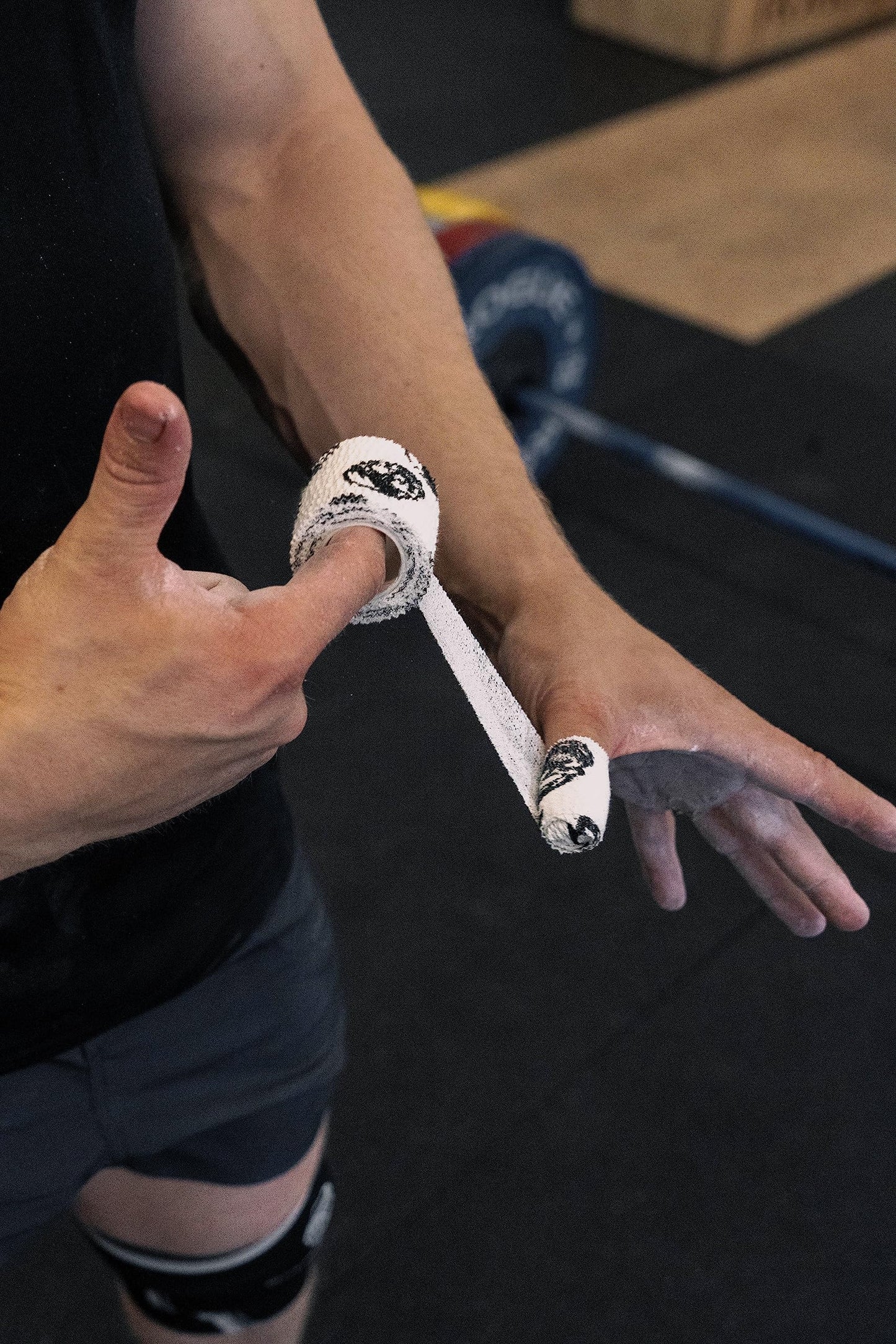 Gymreapers Hook Grip Weightlifting Tape (3 Pack) Premium Adhesive Thumb Skull Tape for Finger Protection, Powerlifting, Exercise & Cross Training - Athletic Sweat Proof Tape