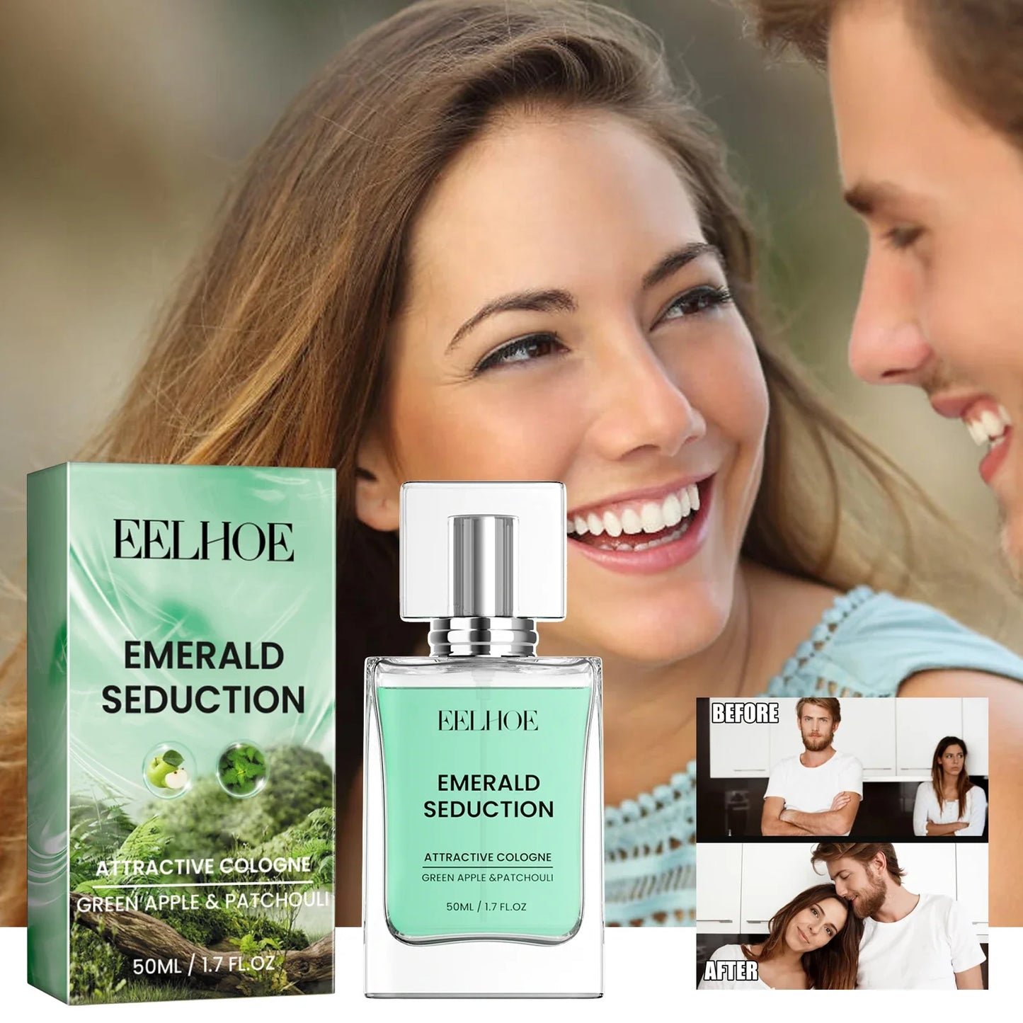 EELHOE 2024 New Cologne for Men,Cologne Fragrances for Men with Pheromones,Men's Pheromone Cologne to Attract Woman (50ML)