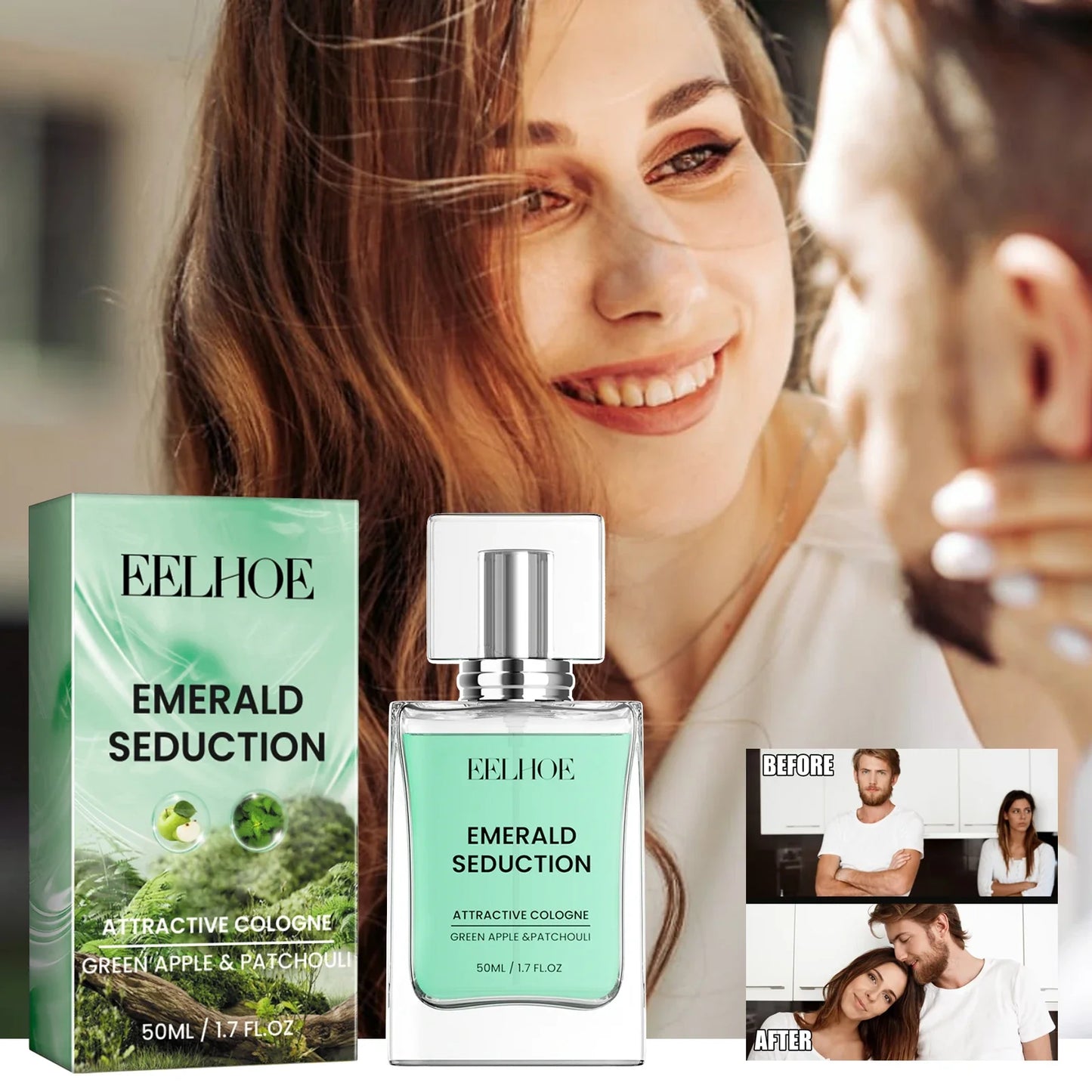 EELHOE 2024 New Cologne for Men,Cologne Fragrances for Men with Pheromones,Men's Pheromone Cologne to Attract Woman (50ML)
