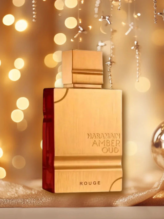 Amber Rouge Cologne 2.0oz/60ml | Al Haramain Unisex EDT Spray | Long-Lasting Scent, Perfect Holiday Gift for Him/Her