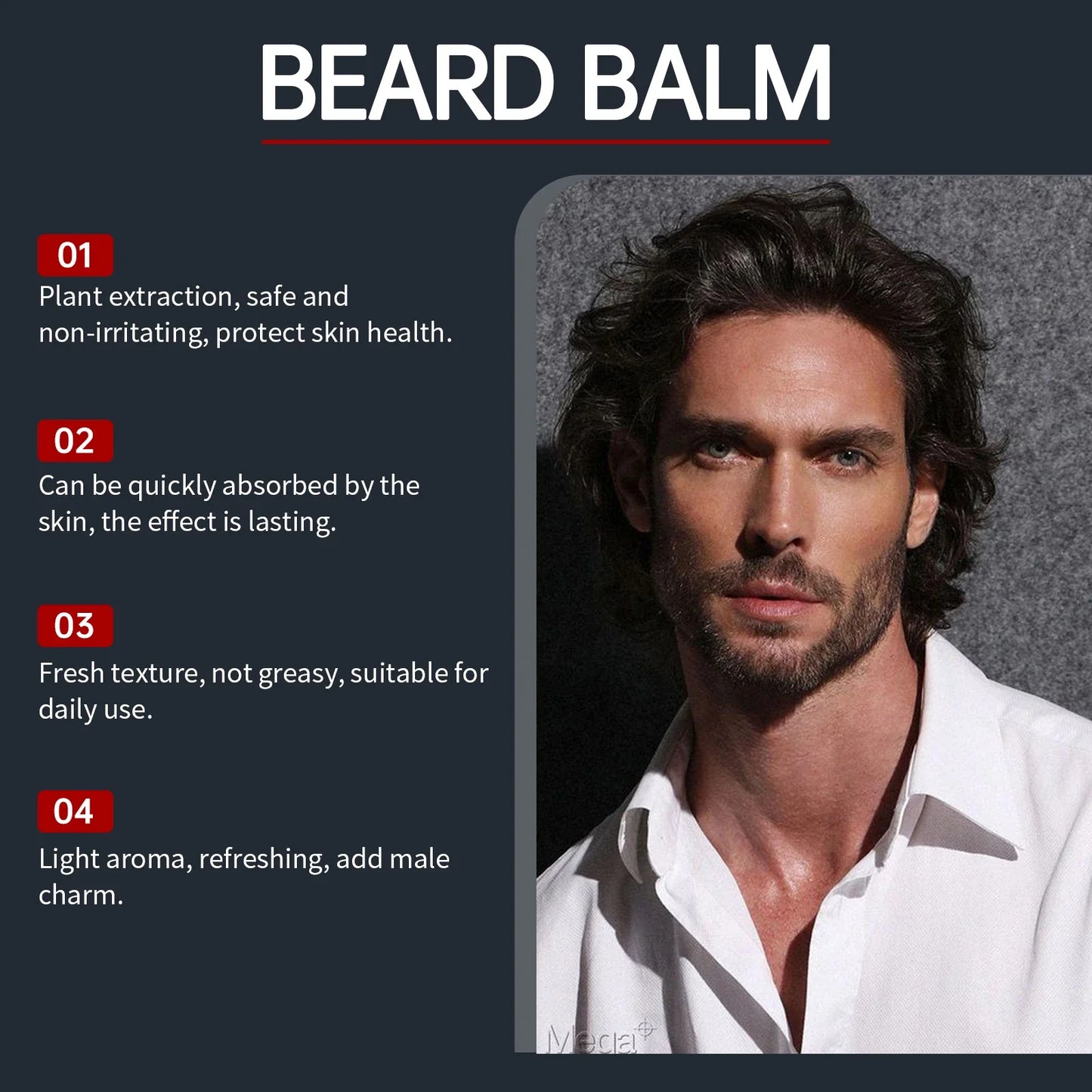 East Moon Men's Perfume Cedar Scent Balm Beard Balm Long Lasting Fragrance Wood Fragrance Fresh Release Men'S Charm Perfume