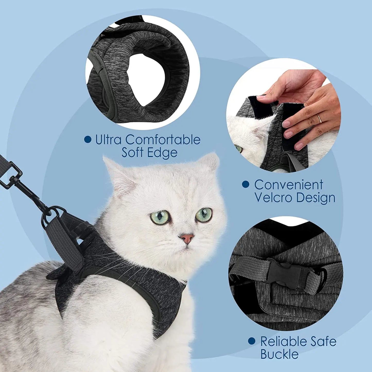 Adjustable Anti-Escape Cat Harness