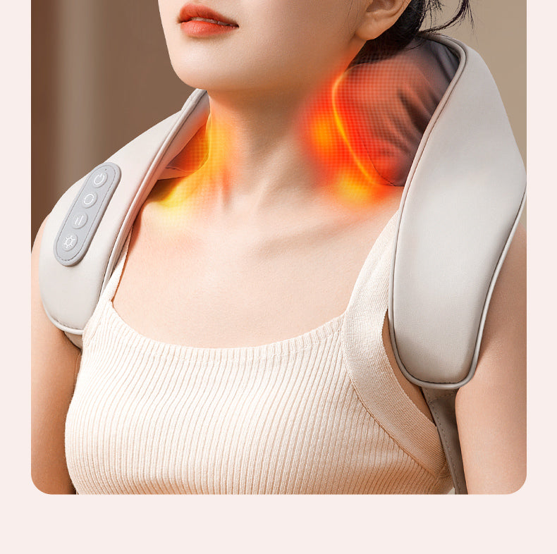 Ox Neck Massager Genuine Goods Back Waist Shoulder Spine Neck Kneading Handy Gadget Trapezius Massage Instrument