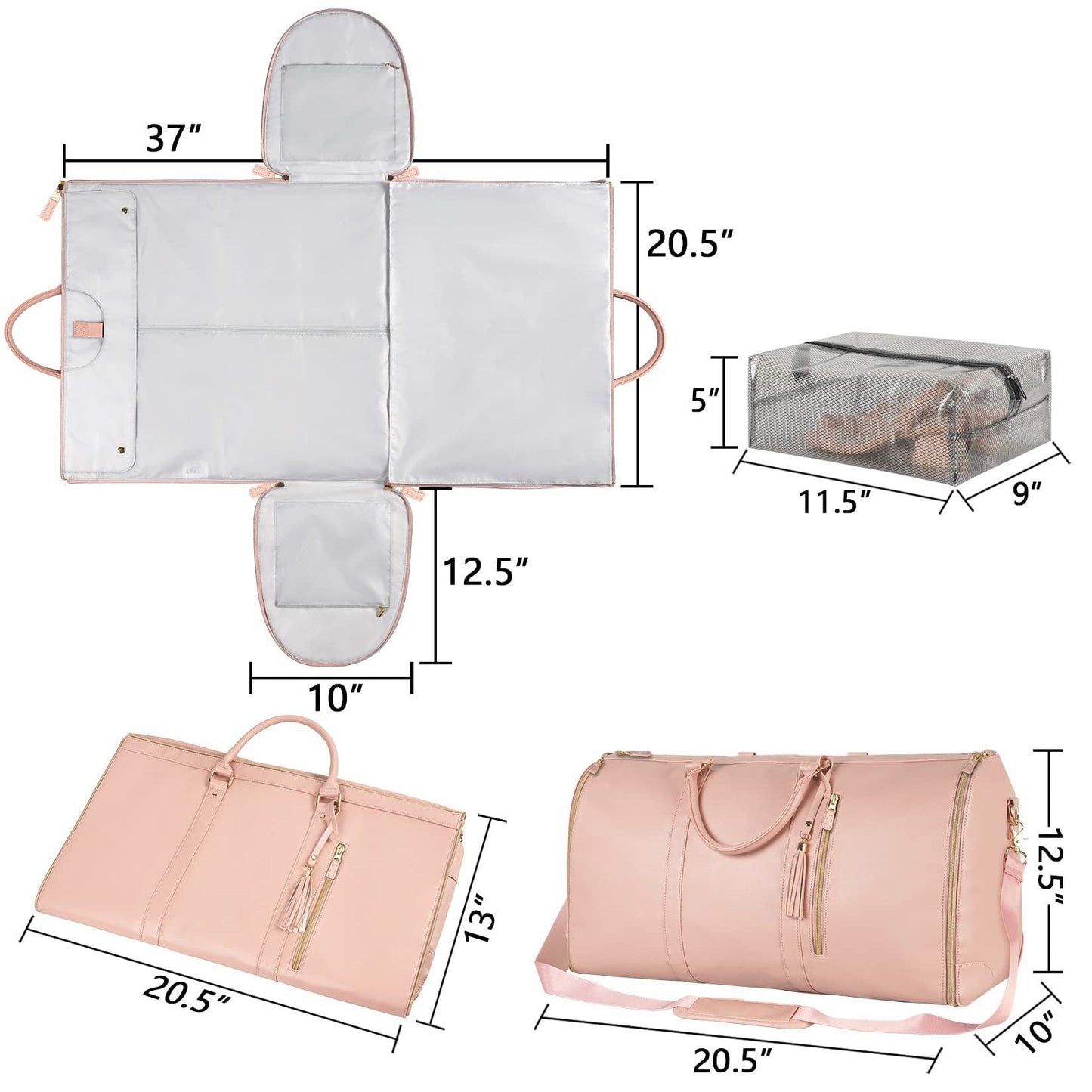 Women's Cosmetics Bag Portable Folding Travel Bag
