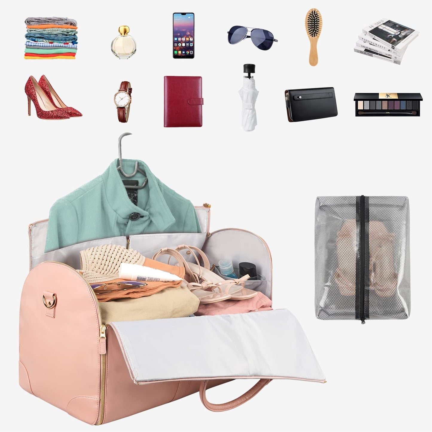 Women's Cosmetics Bag Portable Folding Travel Bag