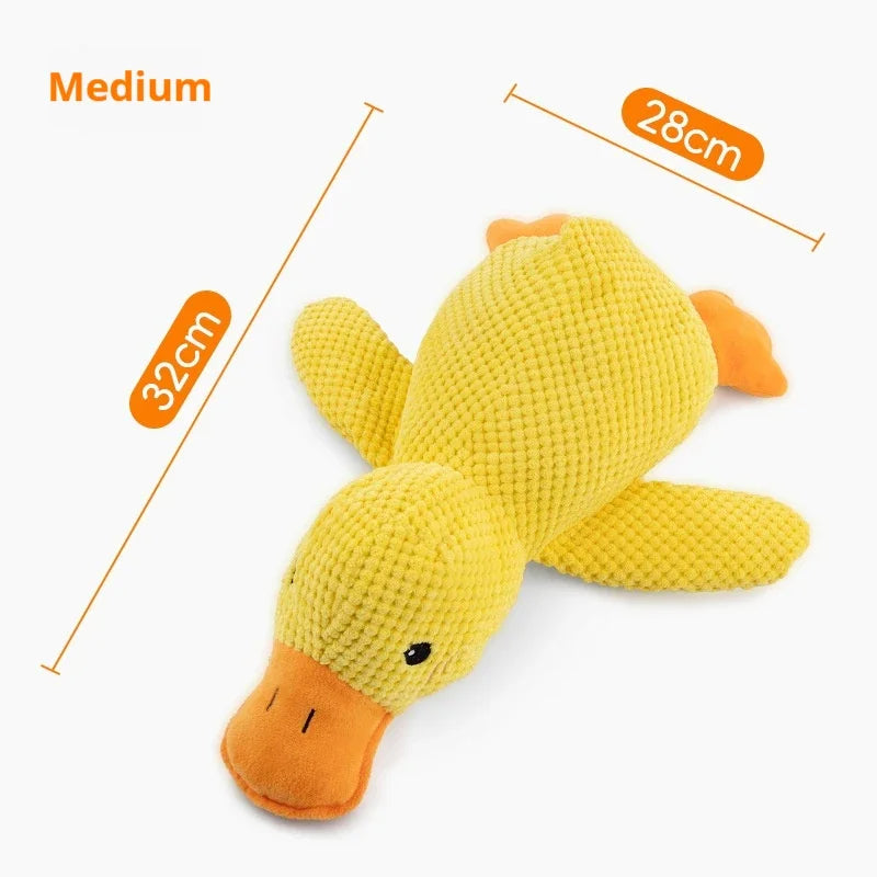 Dog Toy Stomping Duck Bite Resistant Grinding Teeth Cleaning Large Dog Interactive Entertainment Puppy Boredom Pets Plush Toy