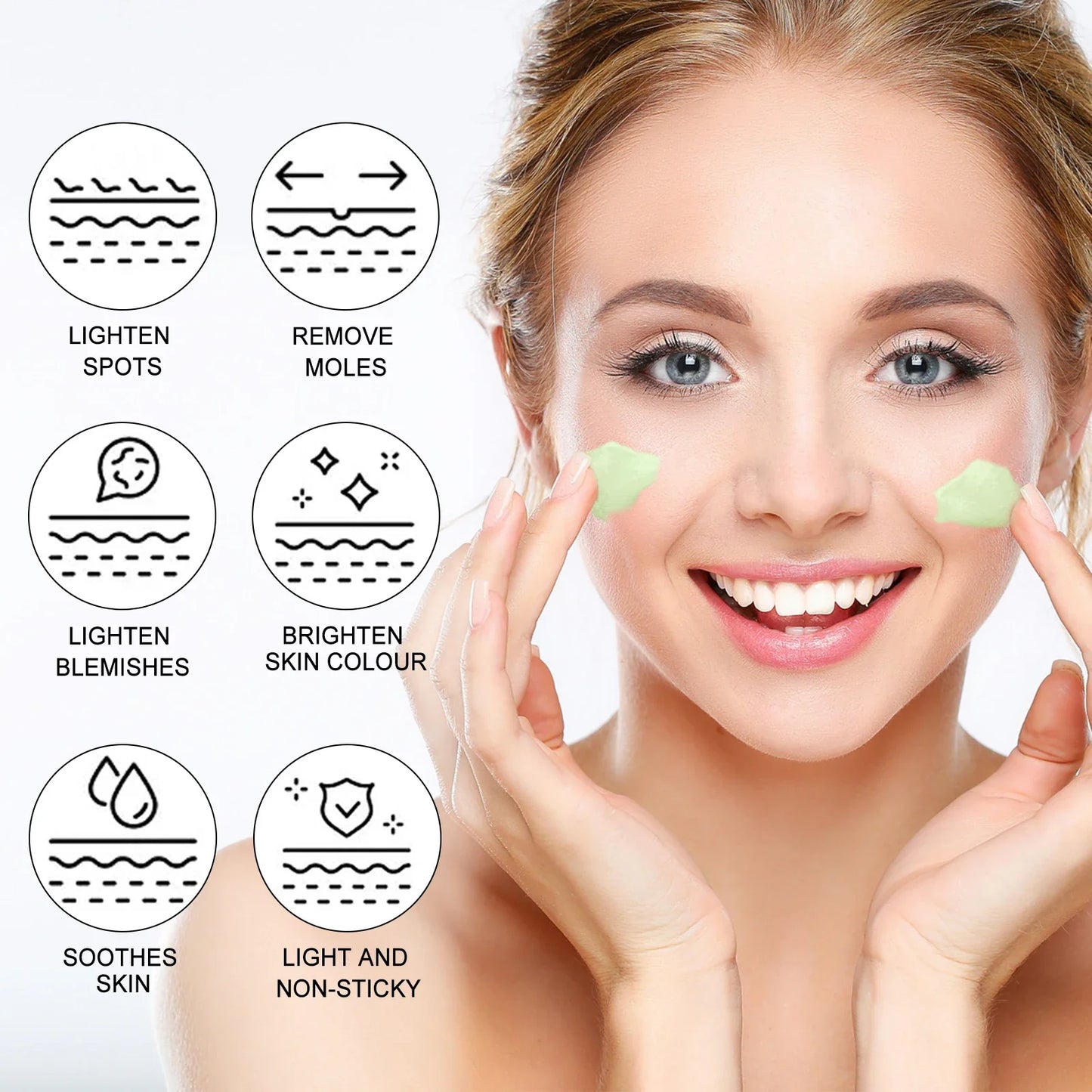 EELHOE Face Spot Remover Cream Moisturizing Brightening Skin Melasma Lightening Acne Marks Treatment Soothing Facial Skin Care