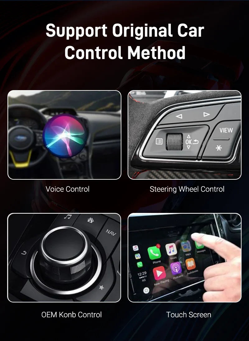 2025 NEW Wireless Carplay Adapter Android Auto 2in1 Smart Mini Box WIFI BT Auto Connect For Toyota Volvo Benz MG Kia MAZDA FORD