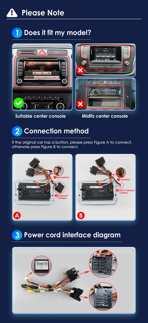 7" 2 Din HD Car Media Video RDS Airplay Car Radio Wireless CarPlay Android Auto Stereo Audio For VW/Seat/Skoda/Passat/Golf/Polo