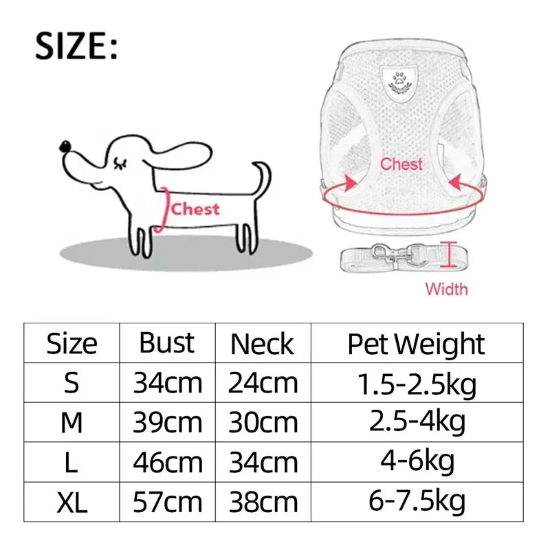 Adjustable Cat Harness for Walking