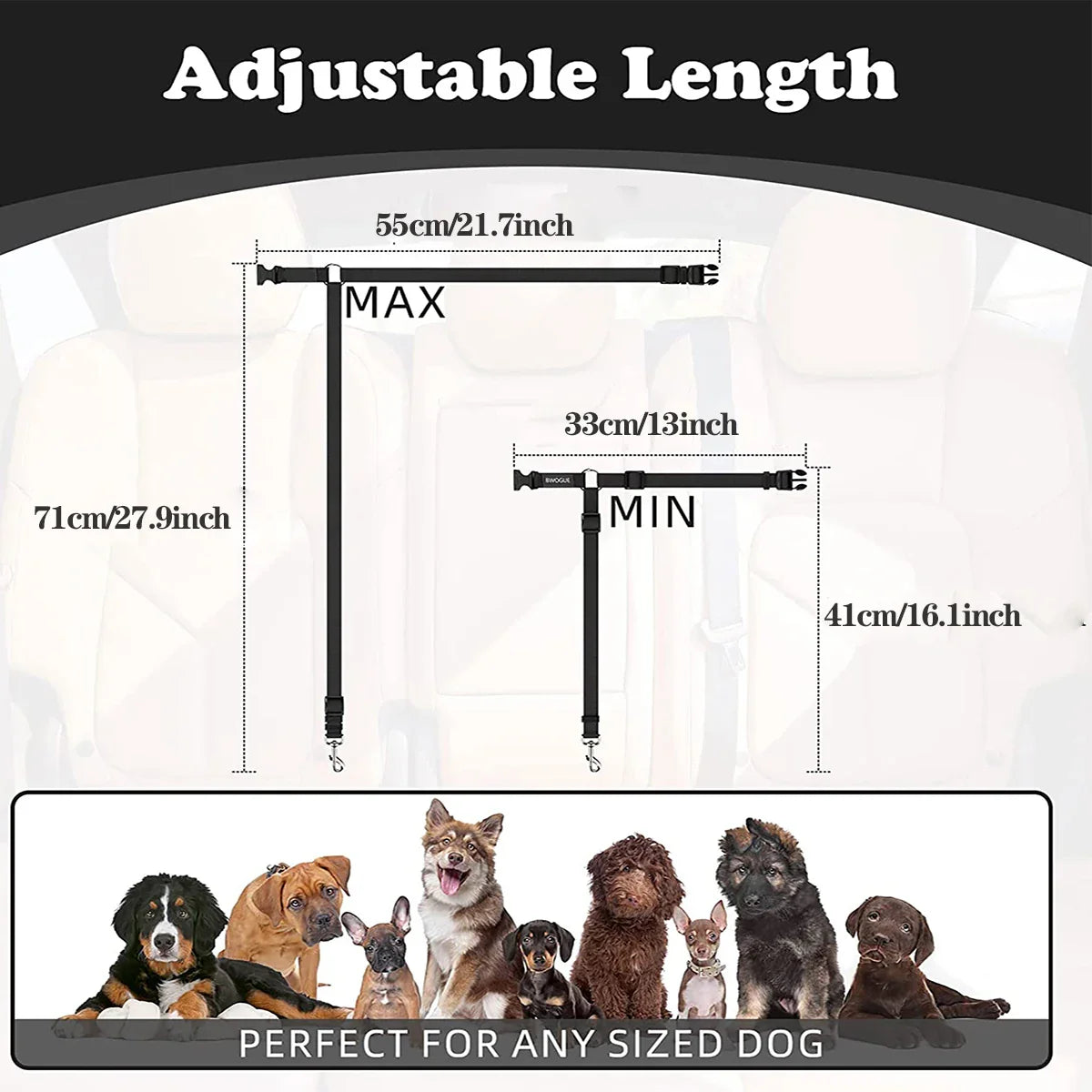 Adjustable Pet Car Seat Belt
