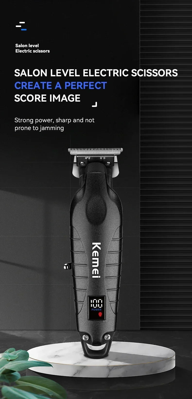 Kemei KM-2290 KM-2293 KM-T95 New Professional Cutting Machine Electric Shaver Hair Trimmers With LCD Display Men's Hair Clipper