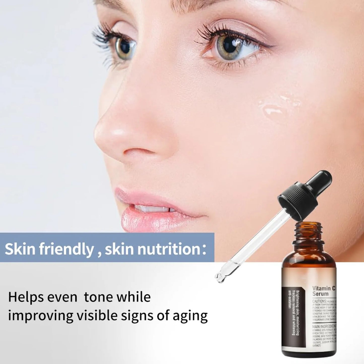 30ml Vitamin C Facial Serum Essence Firming And Improving Darkening Hydrating Facial Essence To Moisturize And Shrink Pores