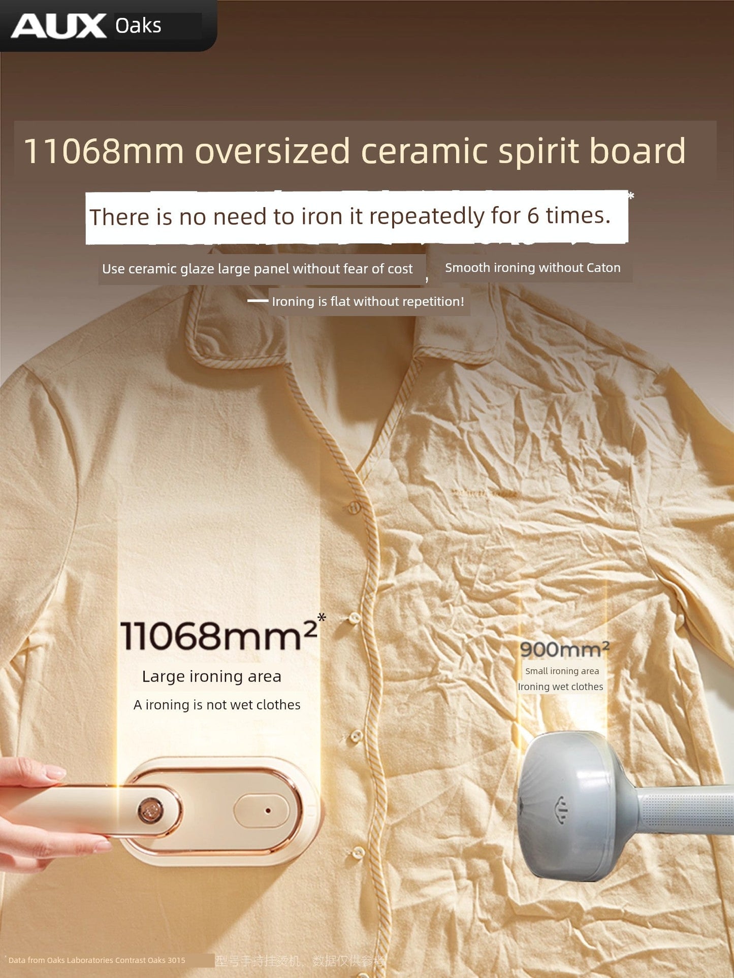 Ox Handheld Garment Steamer Pressing Machines For Home Small Steam and Dry Iron Portable Folding Ironing Clothes Handy Gadget