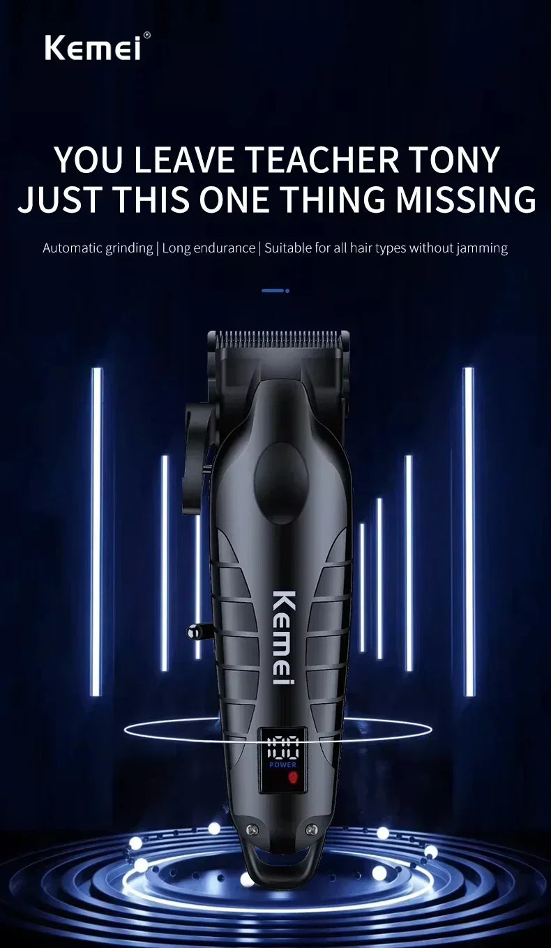 Kemei KM-2290 KM-2293 KM-T95 New Professional Cutting Machine Electric Shaver Hair Trimmers With LCD Display Men's Hair Clipper