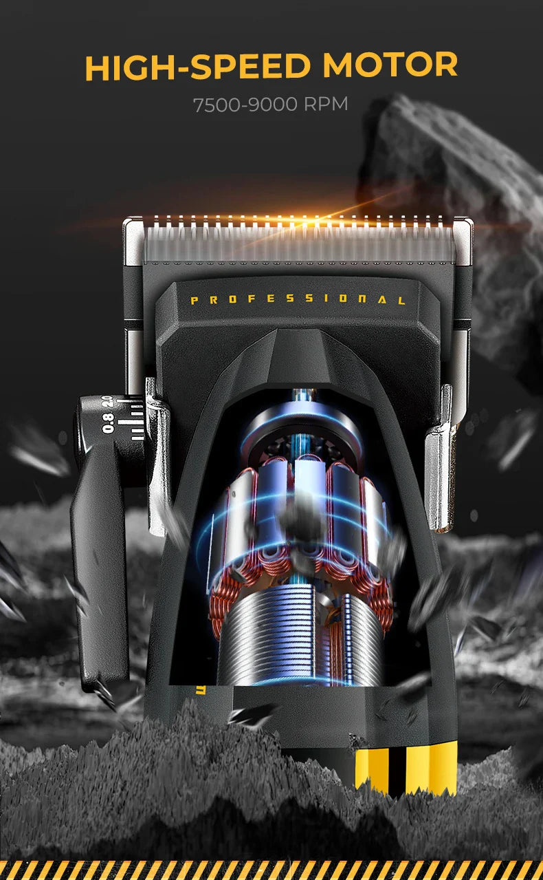 VGR Hair Clippers Professional Hair Trimmer Barber Clippers 9000 RPM Hair Cutting Machine Adjustable Trimmer for Men V-285 V-003