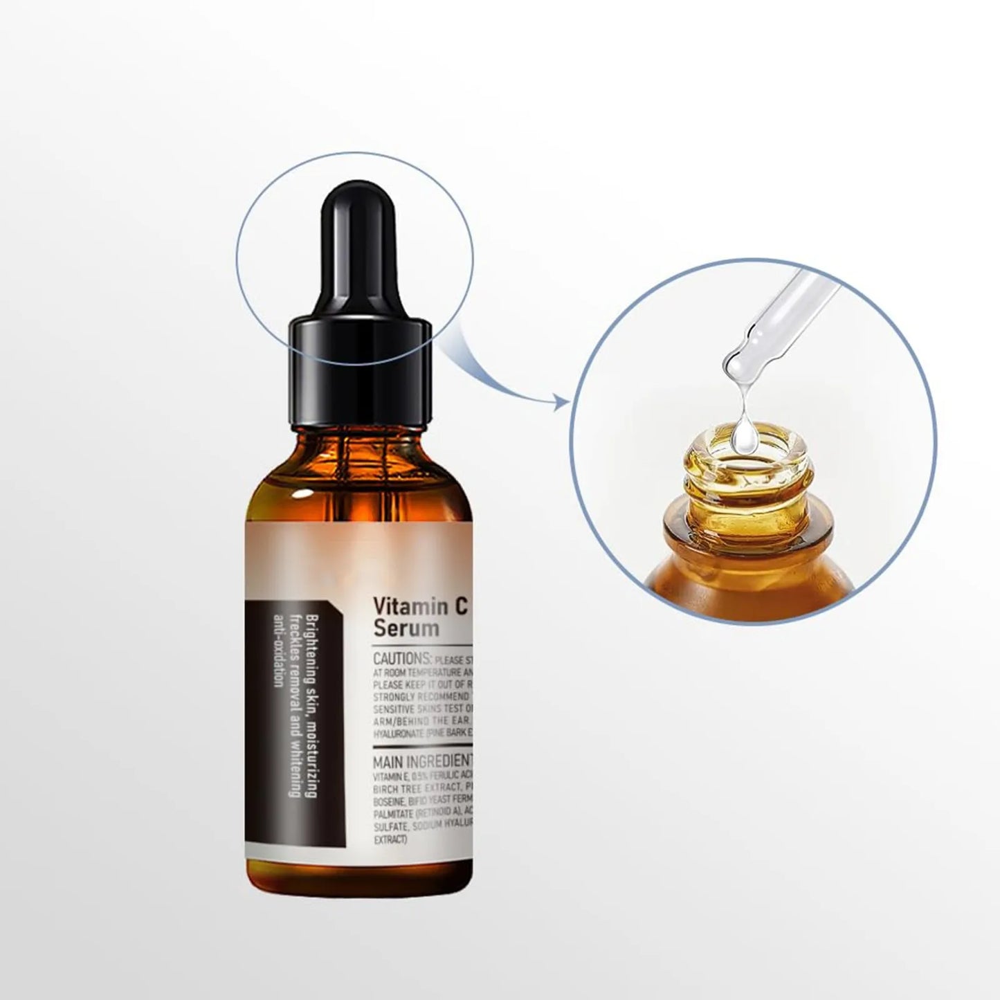 30ml Vitamin C Facial Serum Essence Firming And Improving Darkening Hydrating Facial Essence To Moisturize And Shrink Pores