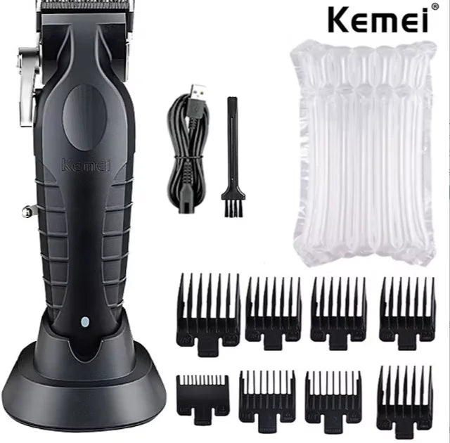 2500mah Lithium Battery Adjustable Trimmer Kemei Km-2296 Usb Rechargeable Cordless Electric Body Groin Hair Trimmer For Men