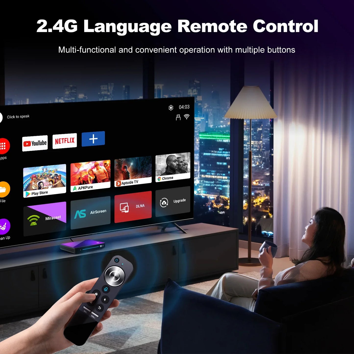 H96 Max M9 TV BOX Android 14.0 8-core CPU 6TOPS NPU AI Smart TV Box 8k Ultra HD Output 1000M/LAN AV1 SPIDF SOUND Set Top Box